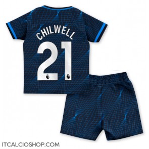 Chelsea Ben Chilwell #21 Seconda Maglia Bambino 2023-24 Manica Corta (+ Pantaloni corti)